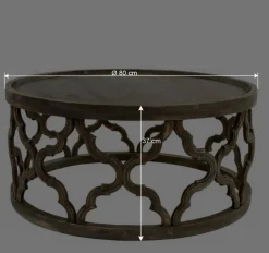 Wohnen Vintage Design Couchtisch aus Tanne Massivholz - Lenala