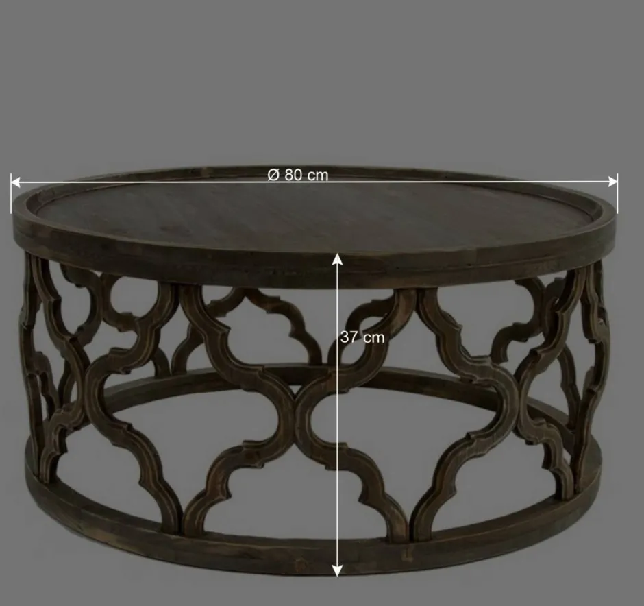 Wohnen Vintage Design Couchtisch aus Tanne Massivholz - Lenala