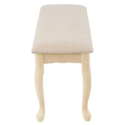Wohnen Vintage Design Esstischbank in Creme - Lesnoa