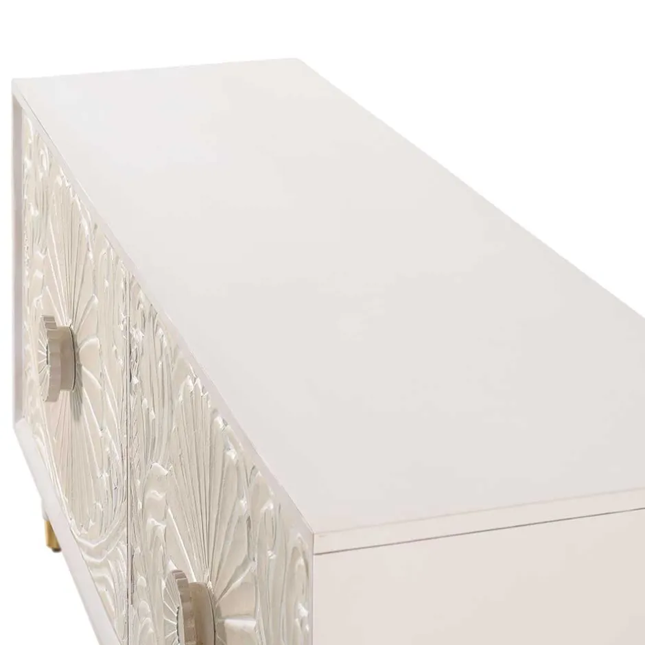 Vintage Design Lowboard aus Mango Massivholz - Triboot^Wohnen Sale