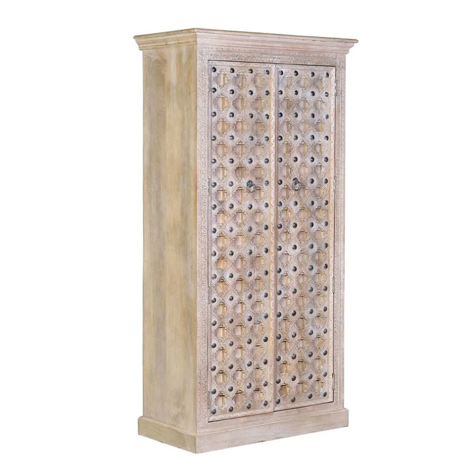 Vintage Design Schrank in White Wash - Uladan^Wohnen Clearance