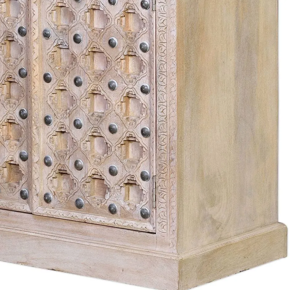 Vintage Design Schrank in White Wash - Uladan^Wohnen Clearance