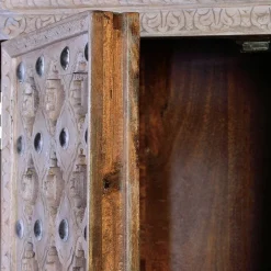 Vintage Design Schrank in White Wash - Uladan^Wohnen Clearance