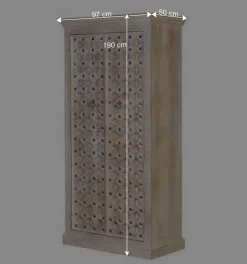 Vintage Design Schrank in White Wash - Uladan^Wohnen Clearance