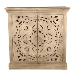 Wohnen Vintage Dielenmöbel mit Schnitzereien - Runiasa (fünfteilig)