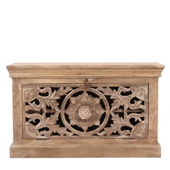 Wohnen Vintage Dielenmöbel mit Schnitzereien - Runiasa (fünfteilig)