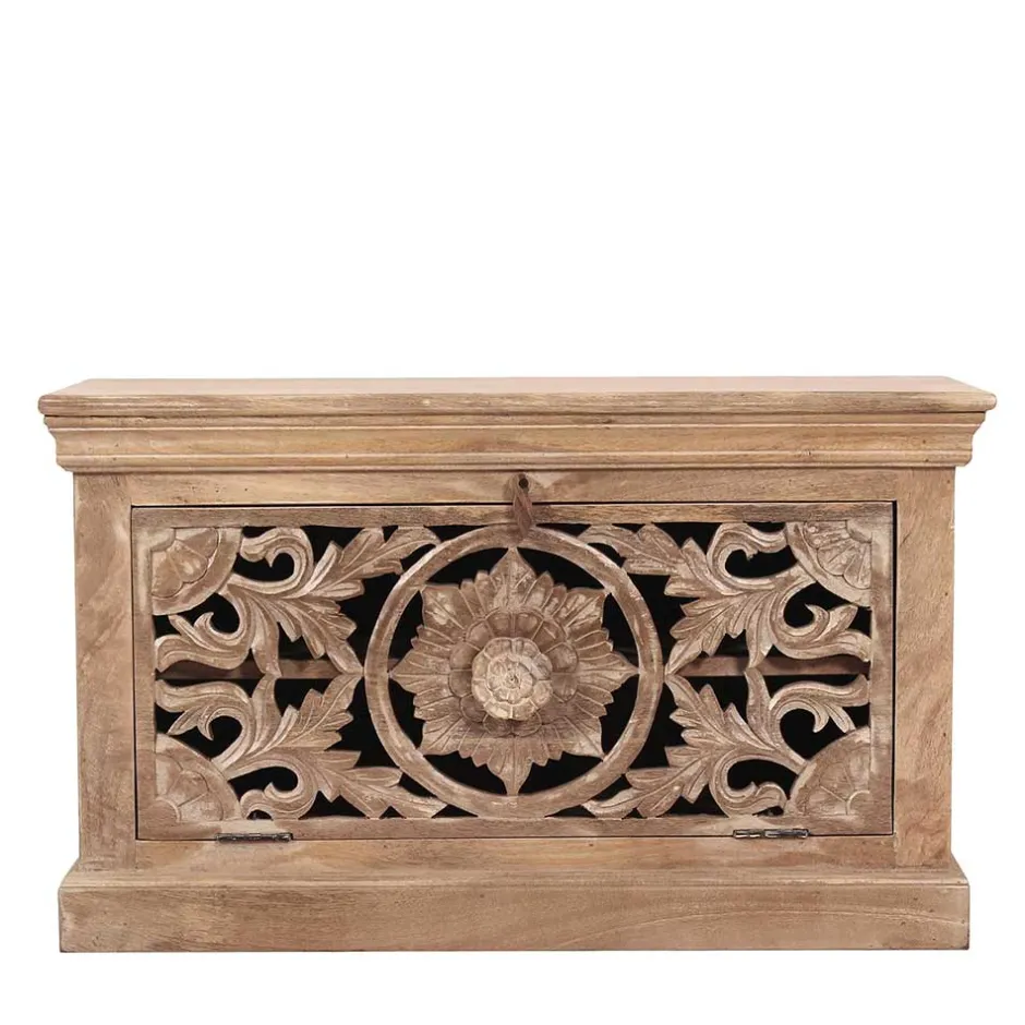 Wohnen Vintage Dielenmöbel mit Schnitzereien - Runiasa (fünfteilig)