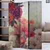 Vintage Druck Paravent mit Blumen Grafik & Foto - Price^Wohnen