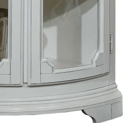 Wohnen Vintage Eckvitrine in Weiß - Zarinas