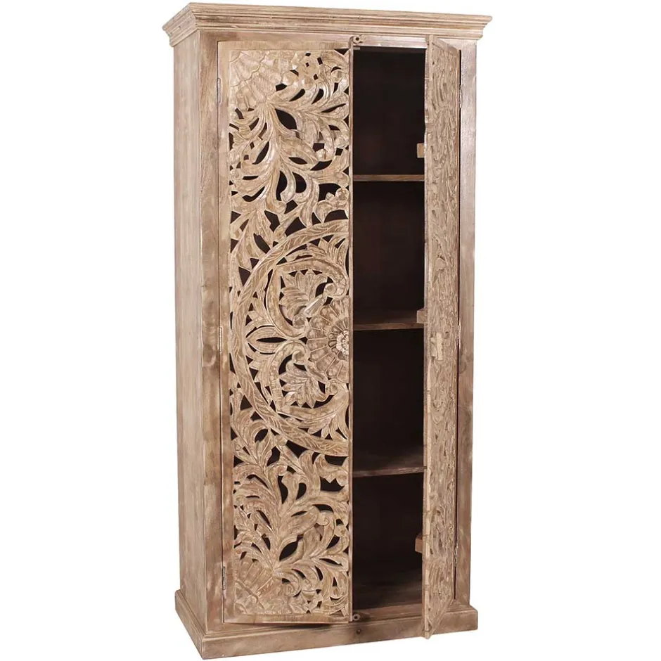 Wohnen Vintage Flurmöbel aus Holz Sandfarben - Runiasa (sechsteilig)