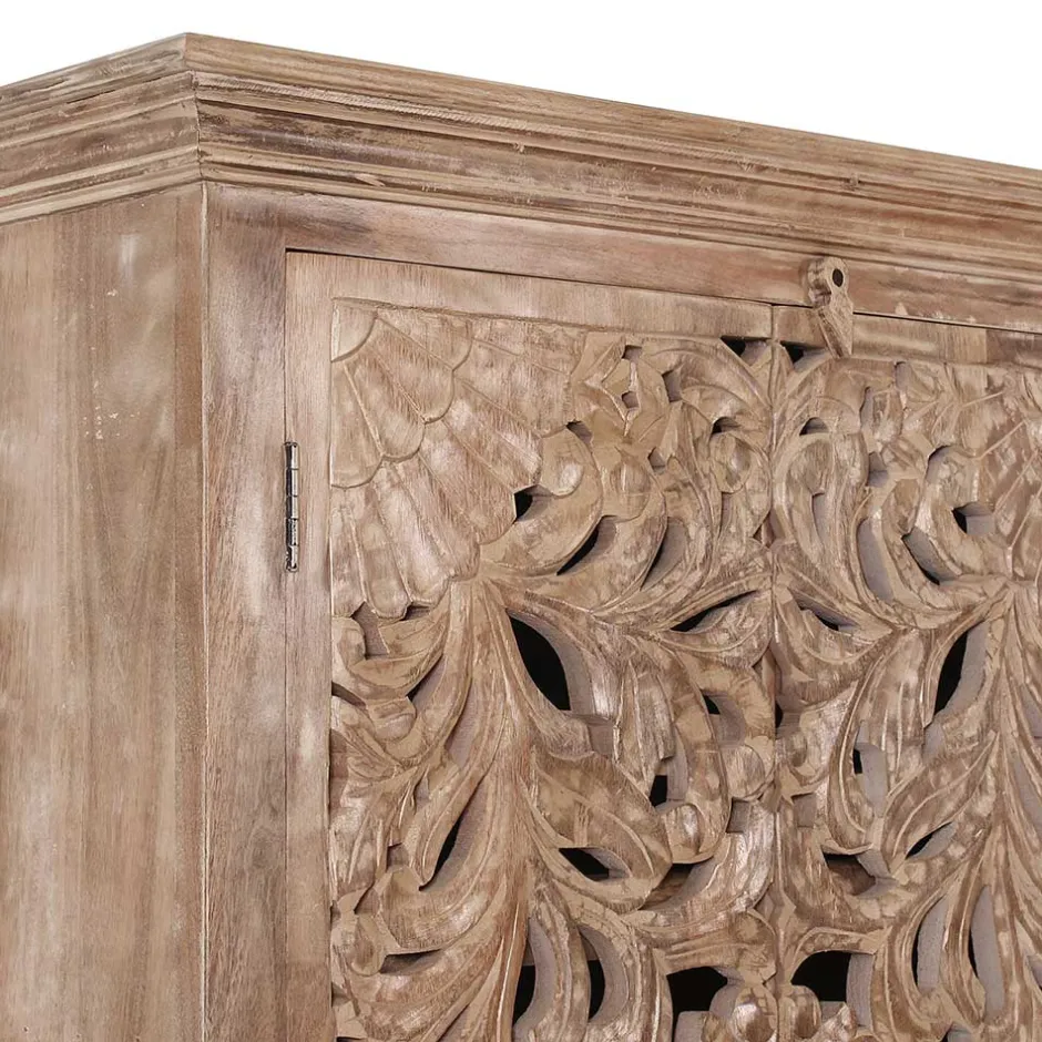 Wohnen Vintage Flurmöbel aus Holz Sandfarben - Runiasa (sechsteilig)