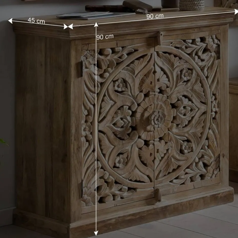 Wohnen Vintage Flurmöbel aus Holz Sandfarben - Runiasa (sechsteilig)