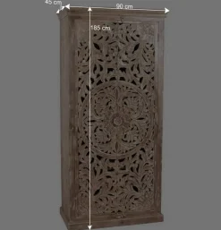 Wohnen Vintage Flurmöbel aus Holz Sandfarben - Runiasa (sechsteilig)