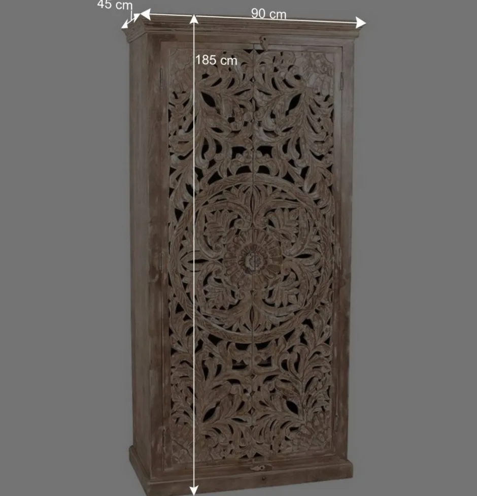 Wohnen Vintage Flurmöbel aus Holz Sandfarben - Runiasa (sechsteilig)