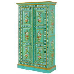 Vintage Holzschrank bunt bemalt - Lennlo^Wohnen