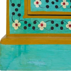 Vintage Holzschrank bunt bemalt - Lennlo^Wohnen