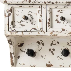 Wohnen Vintage Küchenregal mit Schubladen & Haken - Naharas