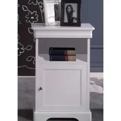 Wohnen Vintage Kommode in Weiß & Nussbaum - Zarinas