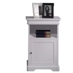 Wohnen Vintage Kommode in Weiß & Nussbaum - Zarinas