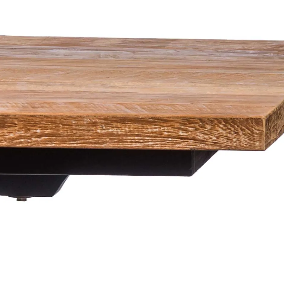 Wohnen Vintage Landhaus Esszimmertisch in Teak & Schwarz - Niovan