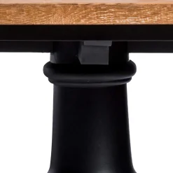 Wohnen Vintage Landhaus Esszimmertisch in Teak & Schwarz - Niovan