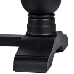 Wohnen Vintage Landhaus Esszimmertisch in Teak & Schwarz - Niovan