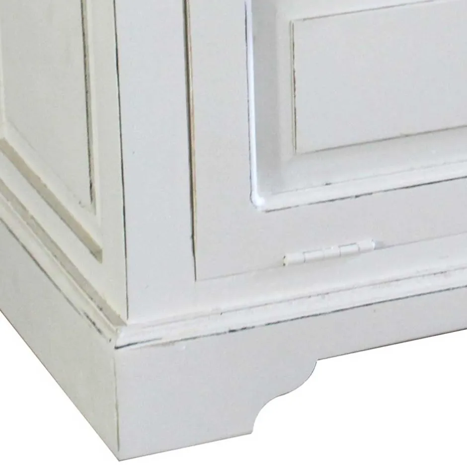 Wohnen Vintage Landhaus Schuhbank in Antikweiß - Wittgenstein