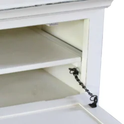 Wohnen Vintage Landhaus Schuhbank in Antikweiß - Wittgenstein