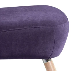 Vintage Look Sessel in Violett Velours - Casir^Wohnen Clearance