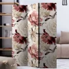 Vintage Motiv Paravent mit Rosen in Rot Weiß - Vakuum^Wohnen Sale