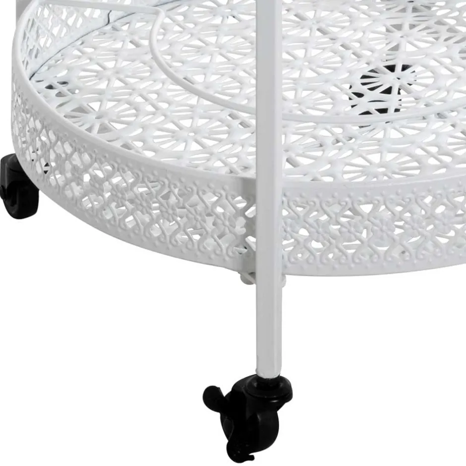 Vintage Servierwagen aus Metall in Rund - Cedreona^Wohnen Clearance