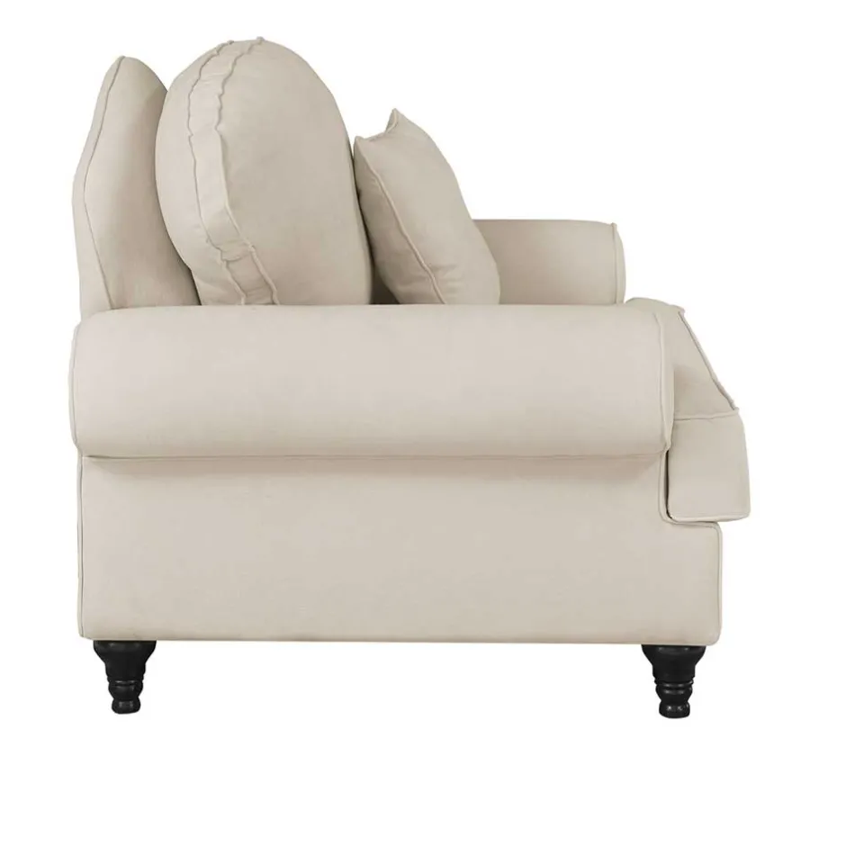 Wohnen Vintage Sessel im Landhaus Look - Merandes