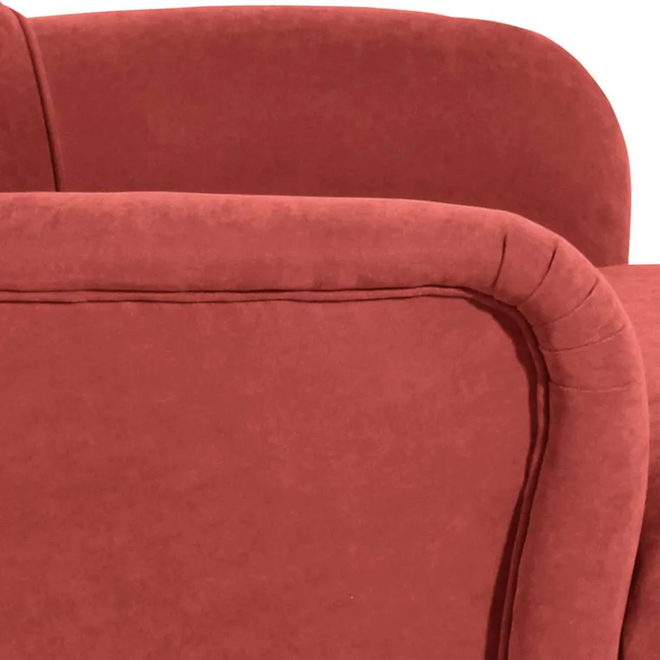 Vintage Sessel in Terracotta Velours - Granna^Wohnen New