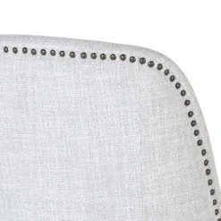 Wohnen Vintage Stühle in Hellgrau Strukturstoff - Lenza (2er Set)