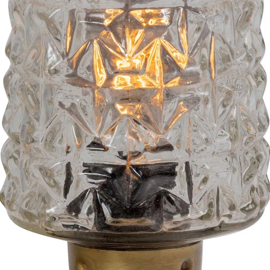 Wohnen Vintage Tischleuchten aus Strukturglas - Acristodad (2er Set)