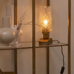 Wohnen Vintage Tischleuchten aus Strukturglas - Acristodad (2er Set)