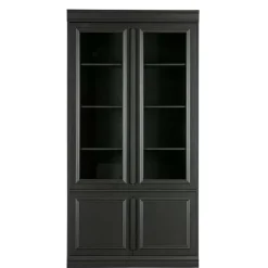 Vintage Vitrinenschrank in Schwarz - Graddos^Wohnen Clearance