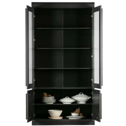 Vintage Vitrinenschrank in Schwarz - Graddos^Wohnen Clearance