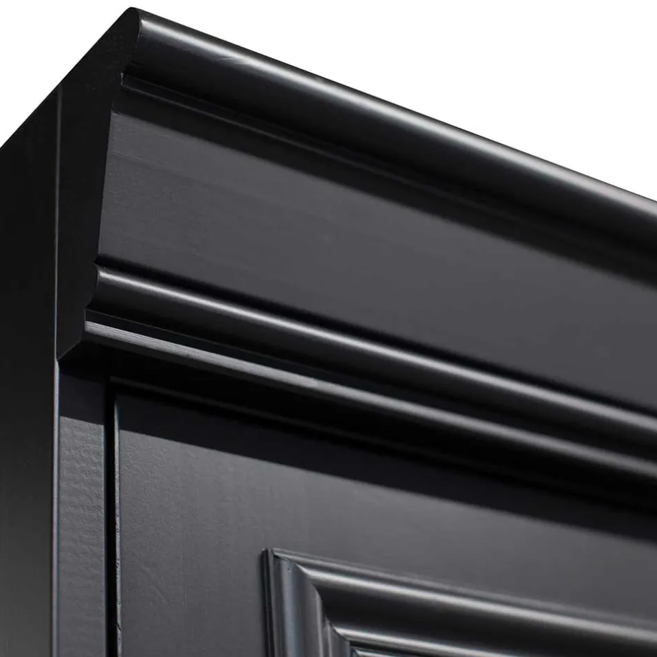 Vintage Vitrinenschrank in Schwarz - Graddos^Wohnen Clearance