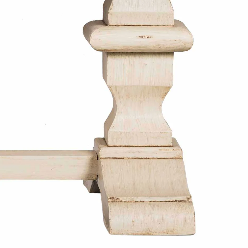 Vintage-Esstisch Helsing mit massiver Tischplatte^Wohnen New