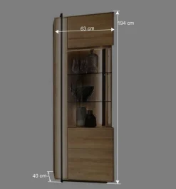 Vitrine aus Asteiche Massivholz - Slaraduva^Wohnen Online