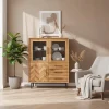 Vitrine Highboard mit 3 Türen & Schubladen - Kerfa^Wohnen New