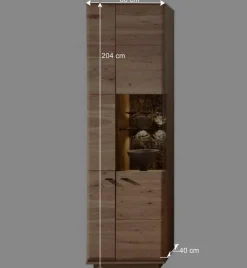 Wohnen Vitrine in Esche und Wildeiche - Cassna