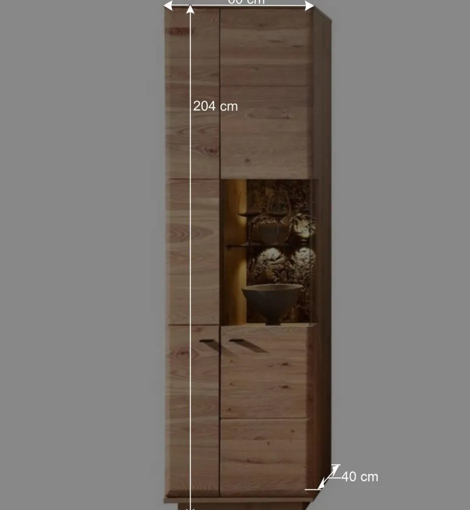 Wohnen Vitrine in Esche und Wildeiche - Cassna