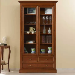 Wohnen Vitrine in Walnuss Braun - Istefanio