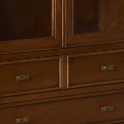 Wohnen Vitrine in Walnuss Braun - Istefanio