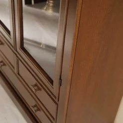 Wohnen Vitrine in Walnuss Braun - Istefanio