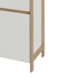 Vitrine in Weiß und Eiche Dekor - Ovidio^Wohnen Discount