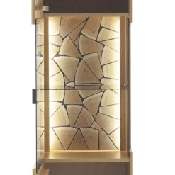 Vitrine in Wildeiche teilmassiv - Dagmy^Wohnen Outlet