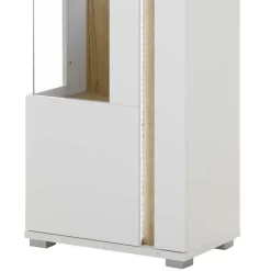 Wohnen Vitrine mit LED Licht und Metallgriff - Racelyn